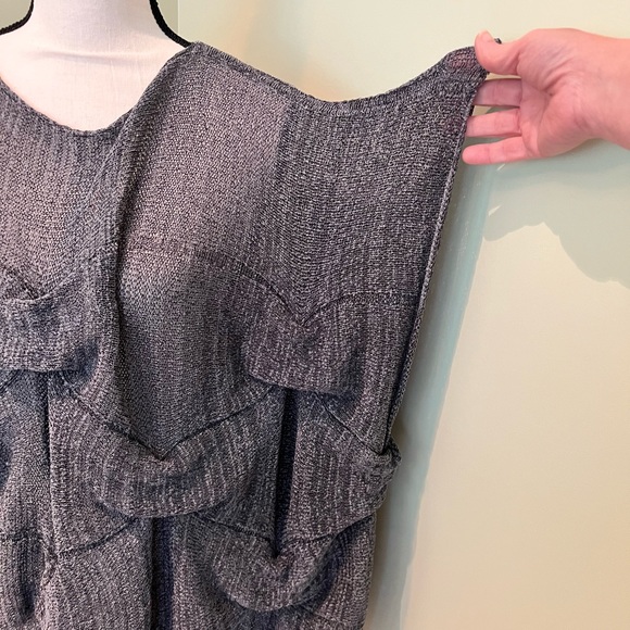 **NWOT** Gray mesh top - Picture 4 of 5